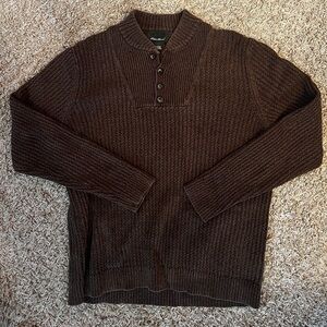 Men’s Vintage Brown Eddie Bauer Thick Sweater Size Large